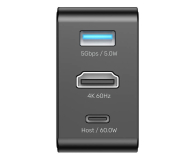 Unitek Hub podróżny GaN 3w1 HDMI/USB-A/USB-C 4k 60Hz PD 65W - 1529986 - zdjęcie 4